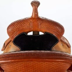 NRS Used 14in Teskeys Trophy Barrel Saddle -Western Cowboy Supplies 02 416BR 03
