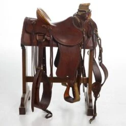 NRS Used 15in CA Sharp Saddlery Wade Saddle -Western Cowboy Supplies 03 247W 2