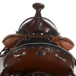 NRS Used 17in Double Creek Henry Miller Trail Saddle -Western Cowboy Supplies 05 078T 2