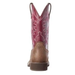 Ariat Women's Java/Burgundy Delilah Western Square Toe -Western Cowboy Supplies 10031593 31