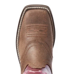 Ariat Women's Java/Burgundy Delilah Western Square Toe -Western Cowboy Supplies 10031593 41