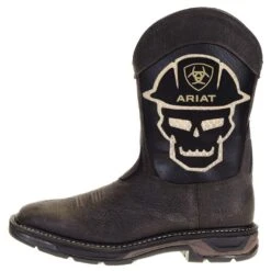 Ariat Men's Workhog XT Venttex Bold Iron Coffee 13in. Roughneck Top Soft Toe Work Boot -Western Cowboy Supplies 10038427 2