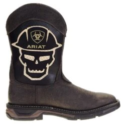 Ariat Men's Workhog XT Venttex Bold Iron Coffee 13in. Roughneck Top Soft Toe Work Boot -Western Cowboy Supplies 10038427 4