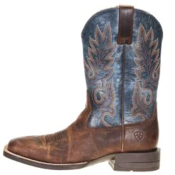 Ariat Men's Layton Weathered Chestnut 11in. Rail Blue Top Square Toe Boot -Western Cowboy Supplies 10038448 2