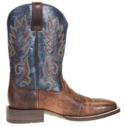 Ariat Men's Layton Weathered Chestnut 11in. Rail Blue Top Square Toe Boot -Western Cowboy Supplies 10038448 4