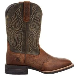 Ariat Men's Hybrid Ranchway Earth 11in Arizona Brown Top -Western Cowboy Supplies 10046987 05