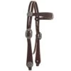 Double J Saddlery Brown Rough Out Browband Headstall -Western Cowboy Supplies 104362 default l