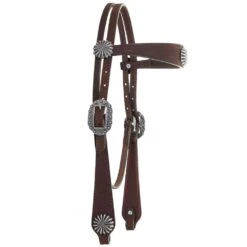 Double J Saddlery Brown Rough Out Browband Headstall