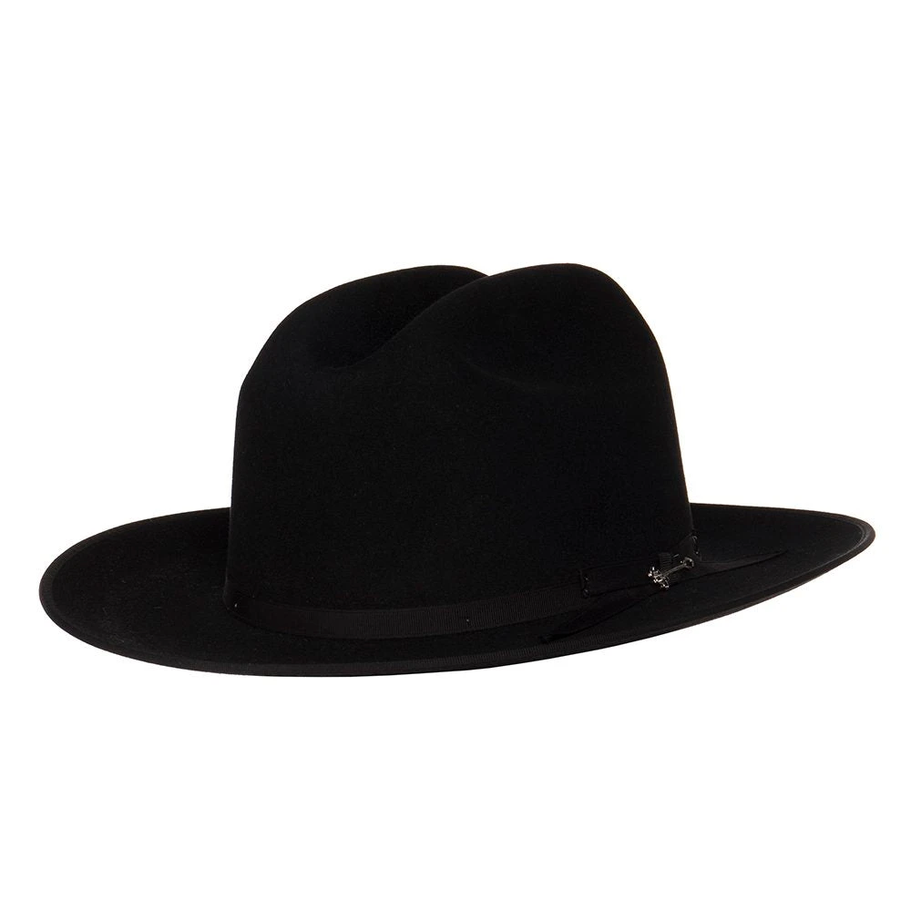Stetson Hats 6X Open Road Black Mix 2 3/4in. Brim 3 Stetson Hats 6X Open Road Black Mix 2 3/4in. Brim