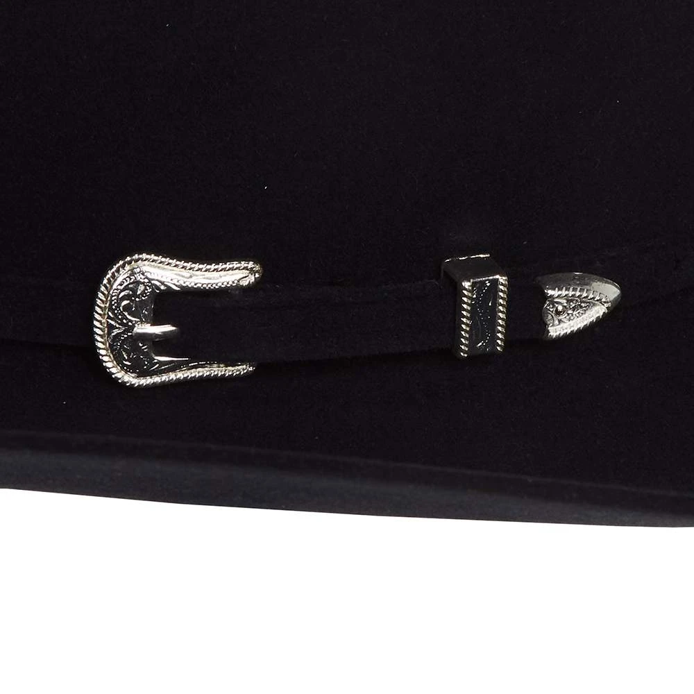 American Hats AHC 10X Midnight Blue Self Band 4 1/4in. Brim Round Oval Open Crown Felt Cowboy Hat 4 American Hats AHC 10X Midnight Blue Self Band 4 1/4in. Brim Round Oval Open Crown Felt Cowboy Hat - Image 2