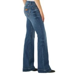 Wrangler Women's Retro Mae Wide Leg Dark Wash Jean -Western Cowboy Supplies 112315025 3