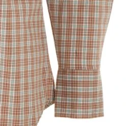 Wrangler Men's Wrinkle Resist Brown Plaid Snap Shirt -Western Cowboy Supplies 112317087 2