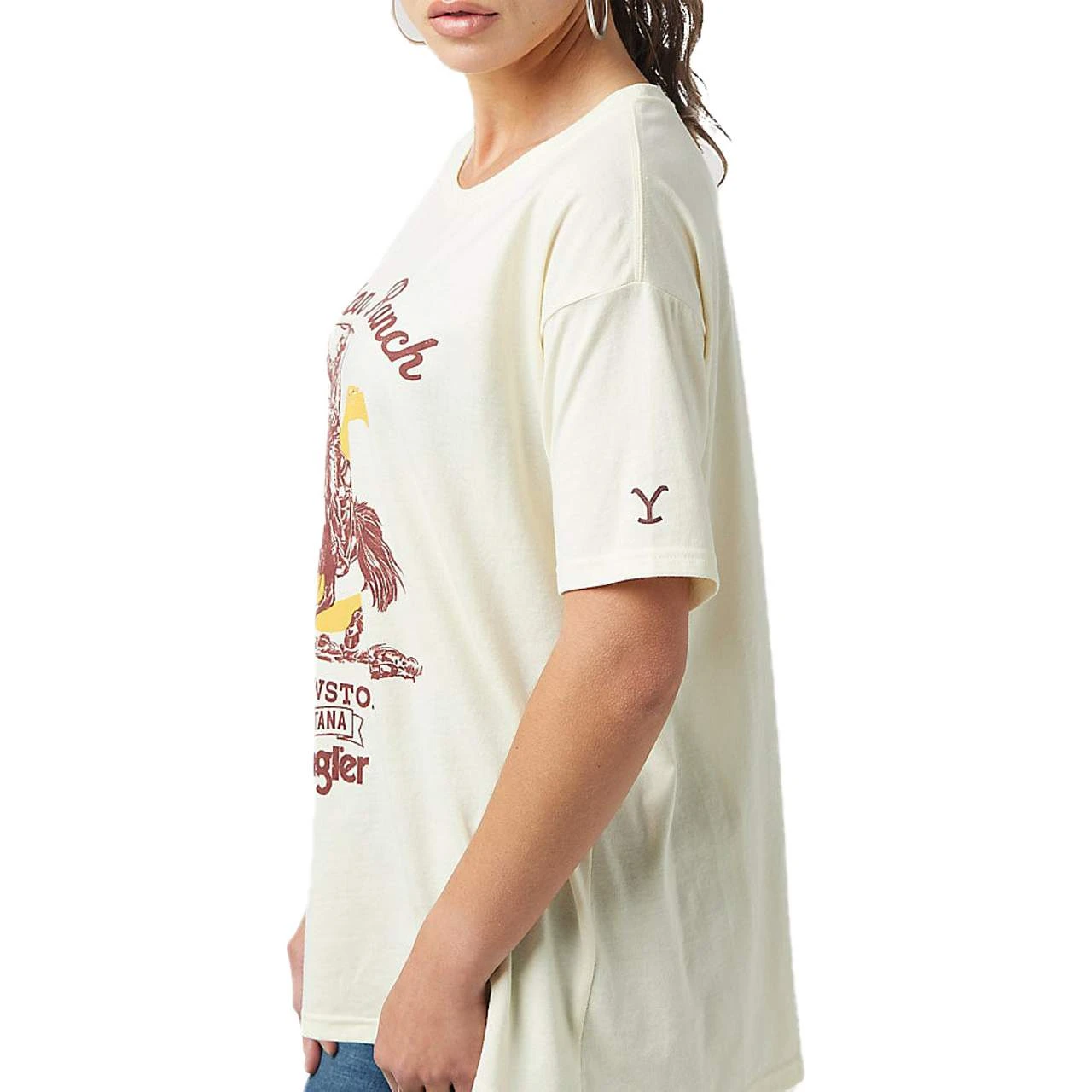 Wrangler Women's X Yellowstone Oversized Graphic Tee 4 Wrangler Women's X Yellowstone Oversized Graphic Tee - Image 2
