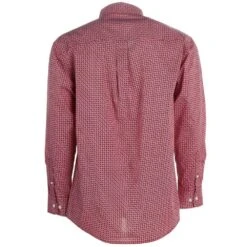 Wrangler Men's Red Paisley Button Down -Western Cowboy Supplies 112324791 04