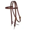 NRS 3/4' Harness Leather Heavy Oil Browband Headstall -Western Cowboy Supplies 113346 default l