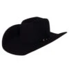 Rodeo King 5X Black Open Crown Felt Cowboy Hat