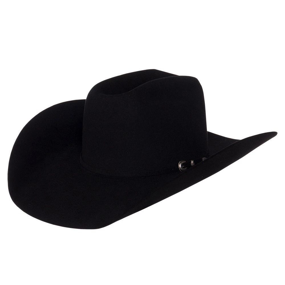 Rodeo King 5X Black Open Crown Felt Cowboy Hat 2 Rodeo King 5X Black Open Crown Felt Cowboy Hat