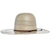 American Hats Tuf Cooper Collection 20 Star Ivory-Tan Fancy Weave 4-1/4in. Brim Straw Cowboy Hat -Western Cowboy Supplies 122716 default l