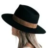 Gigi Pip Black Miller Fedora With Brown Band Fashion Hat -Western Cowboy Supplies 125172 default l