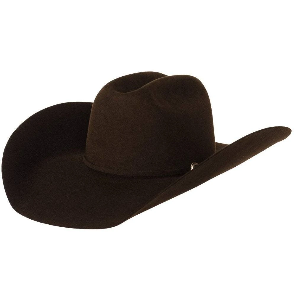 Rodeo King 7X Chocolate 5in. Brim Open Crown Self Band Felt Hat 3 Rodeo King 7X Chocolate 5in. Brim Open Crown Self Band Felt Hat