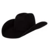 Rodeo King 7X Black Felt With Black Bound Edge 4 1/2in. Brim Open Crown -Western Cowboy Supplies 125739 default l