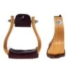 NRS 3in Oak Wood Offset Stirrups 2 NRS 3in Oak Wood Offset Stirrups -Western Cowboy Supplies 131393 default l