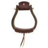 Partrade Trading Corporation Open Range 3 /4in. Dark Wood Bell Stirrups -Western Cowboy Supplies 133330 default l