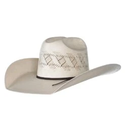 Rodeo King Ivory The Wind Shantung 4 1/2in. Brim Open Crown Straw Cowboy Hat
