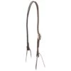 Martin Saddlery Chocolate Roughout Split Ear Headstall With Santa Rosa Buckle -Western Cowboy Supplies 134197 default l