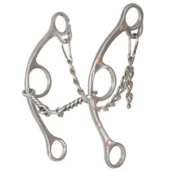 Classic Sherry Cervi Twisted Wire Dogbone Long Shank Gag Bit