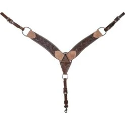 Cashel Company 2-3/4in Tooled Chocolate Breast Collar