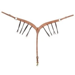 Martin Saddlery 1-3/4in Harness Leather Breast Collar W/Blood Knots