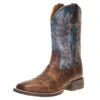 Ariat Men's Layton Weathered Chestnut 11in. Rail Blue Top Square Toe Boot -Western Cowboy Supplies 138236 default l