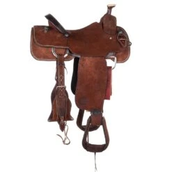 Nrs Competitors Chocolate Roughout Team Roping Saddle -Western Cowboy Supplies 1411891 22