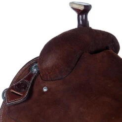 Nrs Competitors Chocolate Roughout Team Roping Saddle -Western Cowboy Supplies 1411891 42