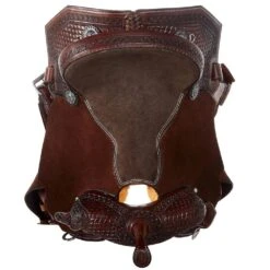 Nrs Competitors Competitor Chocolate 1/2 Breed Diamond Tooled Full Floral Embossed Seat Barrel Racer -Western Cowboy Supplies 1412174 05