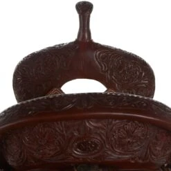 Nrs Competitors Heavy Oil Wyoming Flower Seat Rig Barrel Saddle -Western Cowboy Supplies 1412189 03