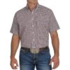 Cinch Men's Plaid Short Sleeve Shirt -Western Cowboy Supplies 141619 default l