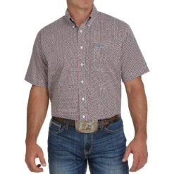 Cinch Men's Plaid Short Sleeve Shirt