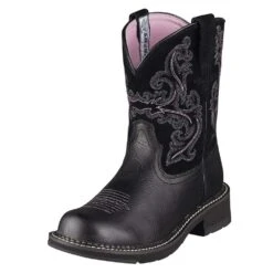 Ariat Womens Fatbaby II Black Deertan Boot