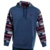 Hooey Men's Parker Navy Aztec Hooded Sweatshirt 1 Hooey Men's Parker Navy Aztec Hooded Sweatshirt -Western Cowboy Supplies 146073 default l
