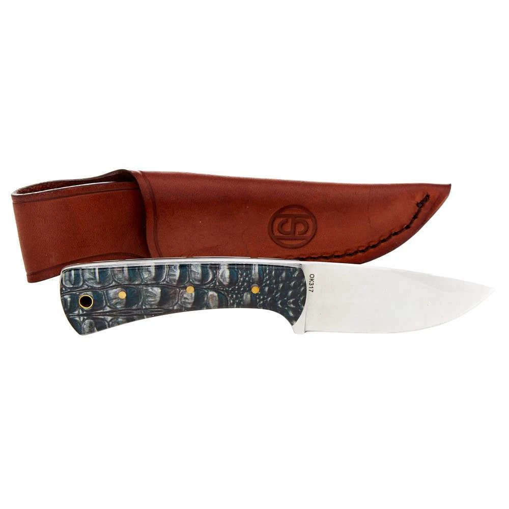 Western Fashion Circle SH Gator Print Fixed Blade W/Sheath OK317 3 Western Fashion Circle SH Gator Print Fixed Blade W/Sheath OK317