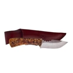 Western Fashion Twisted X Fixed Blade Rosewood Knife W/Sheath XK407