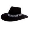 M&F Girls Pinch Front Black Fashion Hat 3 1/2` Brim -Western Cowboy Supplies 148587 default l
