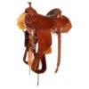 Nrs Competitors NRS Competitor Series Chestnut Rough Out Team Roper Saddle With Inlaid Red Bullhide Seat -Western Cowboy Supplies 148725 default l
