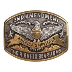 And West 2nd Amendment, The Right To Bear Arms Buckle