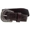 Gem Dandy Accessories Mens Black Stretch Belt W/Tooled Ends -Western Cowboy Supplies 149508 default l