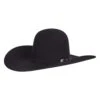 American Hats 20X Black Self Band Open Crown 5in. Brim Felt Cowboy Hat -Western Cowboy Supplies 151228 default l