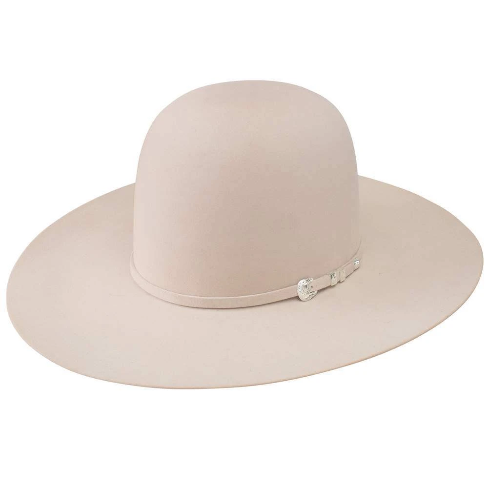 Resistol 100X Pure 4 /4in. Brim Open Crown Felt Cowboy Hat 3 Resistol 100X Pure 4 /4in. Brim Open Crown Felt Cowboy Hat