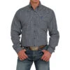 Cinch Men's Navy And White Printed Button-Down Western Shirt -Western Cowboy Supplies 155278 default l